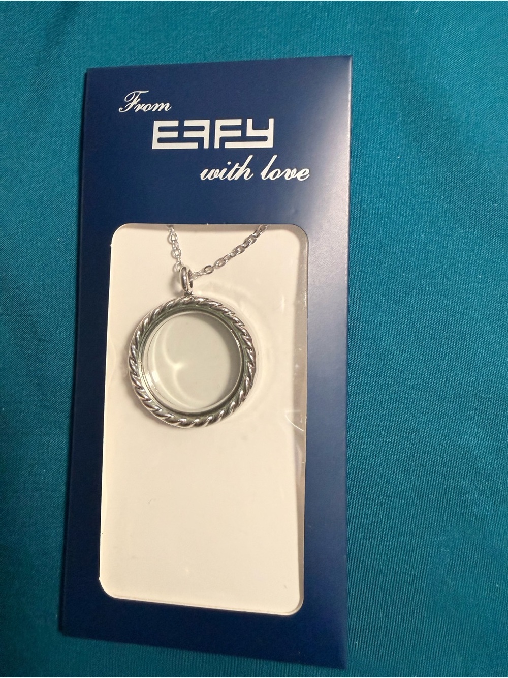 Effy Silver Rope-Edge Round Pendant Necklace